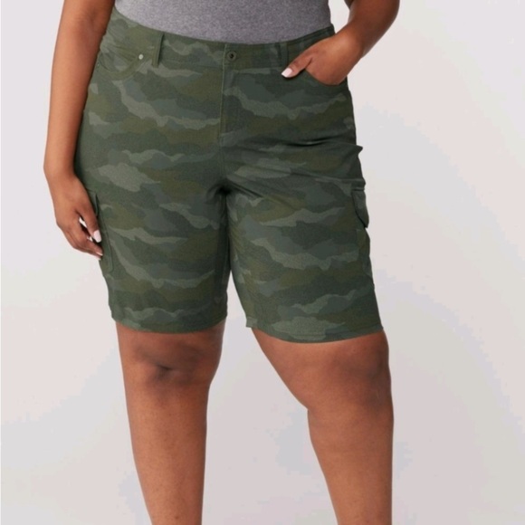 Kuhl Free Flex Cargo Shorts Women’s 10” Rainstorm Blue Size 18W - Picture 15 of 16